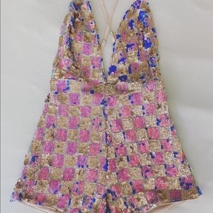 Forever 21 sequin romper